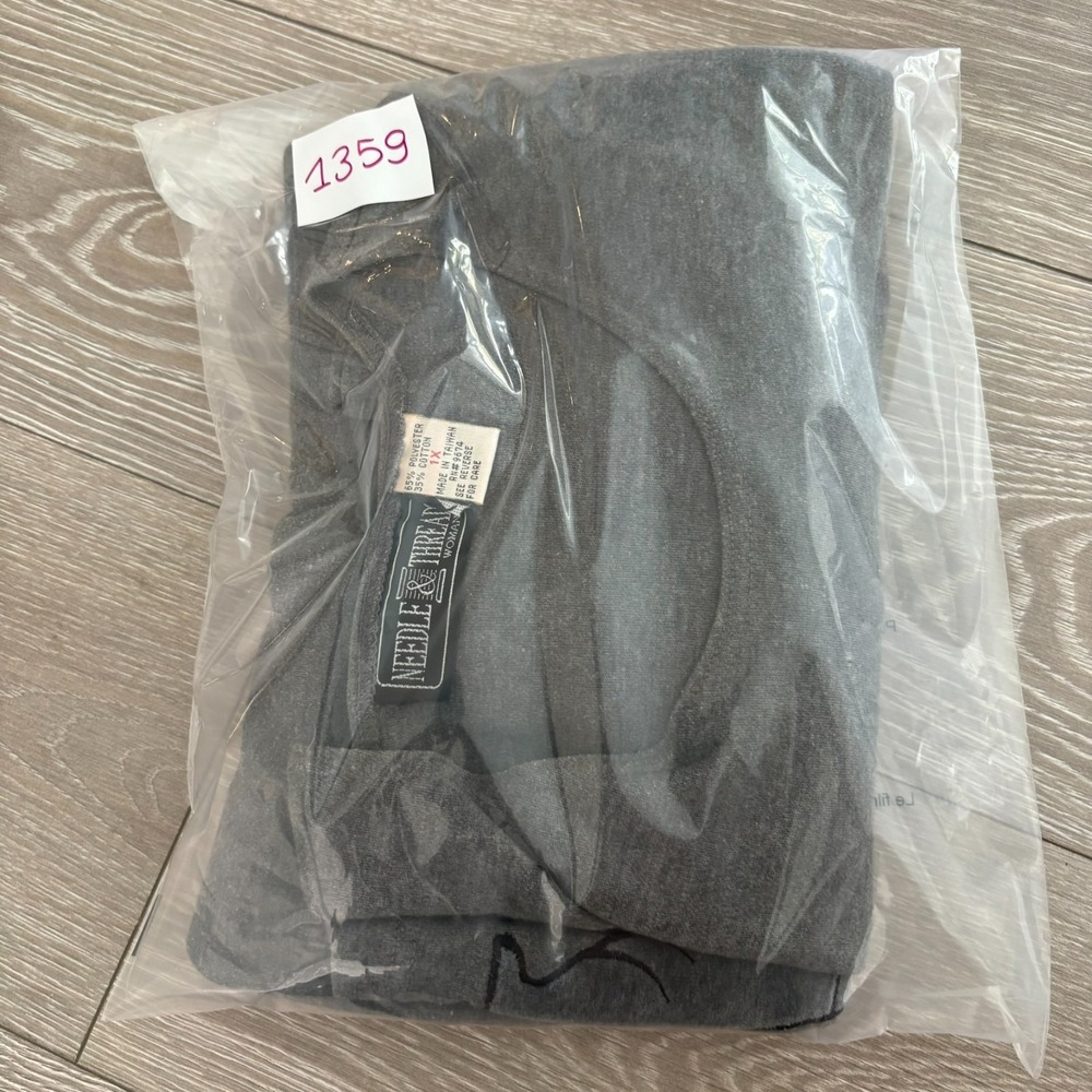 Needle & Thread Womens Gray Short Sleeve Cat Print Embroidered Dress Size 1X - Picture 15 of 15